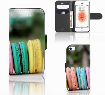 B2Ctelecom Apple iPhone 5 | 5S Bookstyle Hoesje Macarons