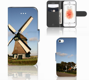 B2Ctelecom Apple iPhone 5 | 5S Bookstyle Hoesje Molen