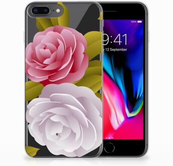 B2Ctelecom Apple iPhone 7 Plus | 8 Plus TPU Hoesje Roses