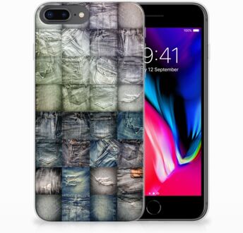 B2Ctelecom Apple iPhone 7 Plus | 8 Plus TPU-silicone Hoesje Spijkerbroeken