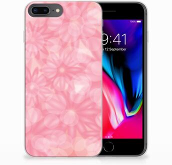 B2Ctelecom Apple iPhone 7 Plus | 8 Plus TPU-silicone Hoesje Spring Flowers