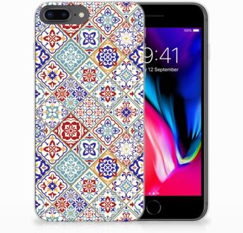 B2Ctelecom Apple iPhone 7 Plus | 8 Plus TPU-silicone Hoesje Tiles Color