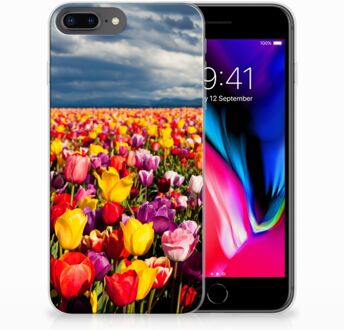 B2Ctelecom Apple iPhone 7 Plus | 8 Plus TPU-silicone Hoesje Tulpen