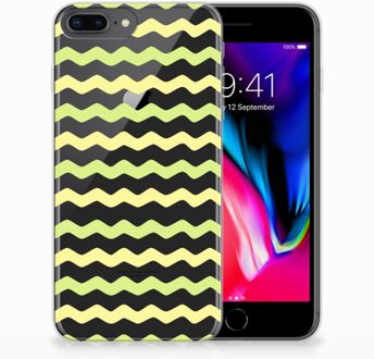 B2Ctelecom Apple iPhone 7 Plus | 8 Plus TPU-silicone Hoesje Waves Yellow