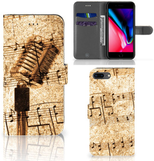 B2Ctelecom Apple iPhone 7 Plus Uniek Design Hoesje Muziekblad