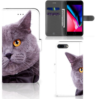 B2Ctelecom Apple iPhone 7 Plus Uniek Design Telefoonhoesje Kat