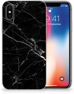 B2Ctelecom Apple iPhone X Hoesje Marmer Zwart