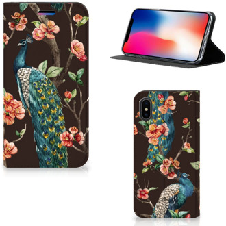 B2Ctelecom Apple iPhone X Uniek Design Hoesje Pauwen