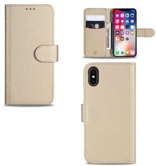 B2Ctelecom Apple iPhone X | Xs Telefoonhoesje Goud met Pasjeshouder