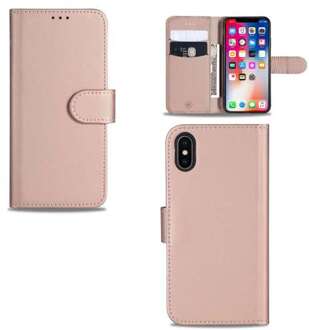 B2Ctelecom Apple iPhone X | Xs Telefoonhoesje Rose met Pasjeshouder