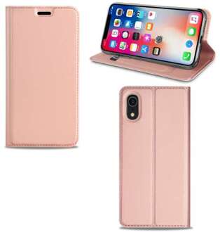 B2Ctelecom Apple iPhone Xr Hoesje Rose met Pashouder