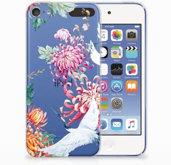 B2Ctelecom Apple iPod Touch 5 | 6  TPU-siliconen Hoesje Bird Flowers