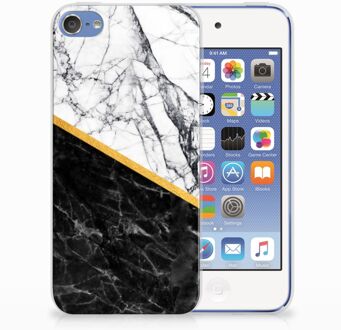 B2Ctelecom Apple iPod Touch 5 | 6  TPU-siliconen Hoesje Marble White Black