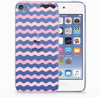 B2Ctelecom Apple iPod Touch 5 | 6  TPU-siliconen Hoesje Waves Roze