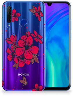 B2Ctelecom Back Case Honor 20 Lite TPU Siliconen Hoesje Blossom Rood