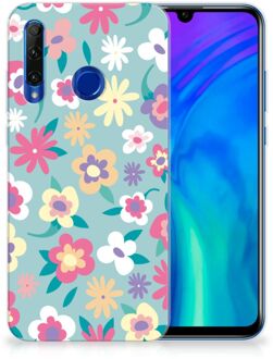 B2Ctelecom Back Case Honor 20 Lite TPU Siliconen Hoesje Flower Power