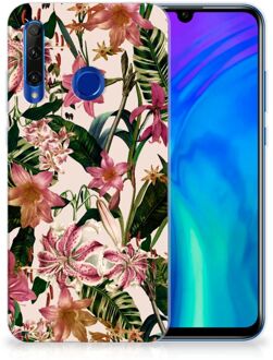 B2Ctelecom Back Case Honor 20 Lite TPU Siliconen Hoesje Flowers