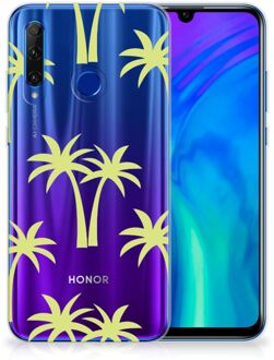 B2Ctelecom Back Case Honor 20 Lite TPU Siliconen Hoesje Palmtrees