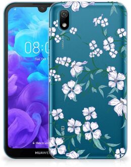 B2Ctelecom Back Case Huawei Y5 (2019) TPU Siliconen Hoesje Blossom White