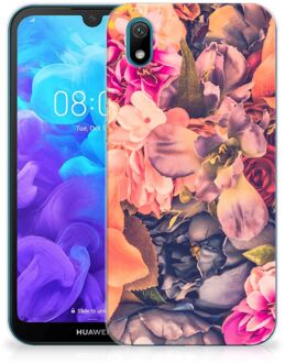 B2Ctelecom Back Case Huawei Y5 (2019) TPU Siliconen Hoesje Bosje Bloemen