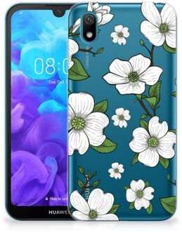 B2Ctelecom Back Case Huawei Y5 (2019) TPU Siliconen Hoesje Dogwood Flowers