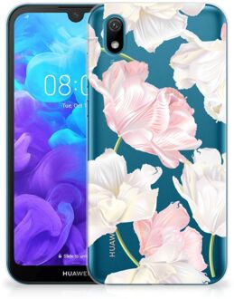 B2Ctelecom Back Case Huawei Y5 (2019) TPU Siliconen Hoesje Lovely Flowers