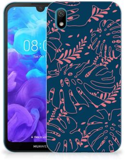 B2Ctelecom Back Case Huawei Y5 (2019) TPU Siliconen Hoesje Palm Leaves