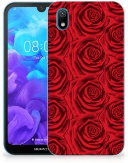 B2Ctelecom Back Case Huawei Y5 (2019) TPU Siliconen Hoesje Rood Rose