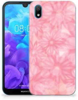 B2Ctelecom Back Case Huawei Y5 (2019) TPU Siliconen Hoesje Spring Flowers