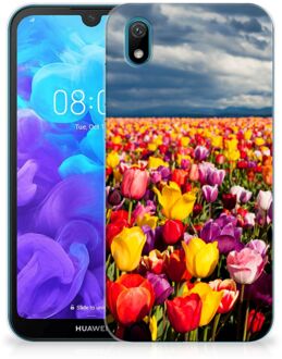 B2Ctelecom Back Case Huawei Y5 (2019) TPU Siliconen Hoesje Tulpen