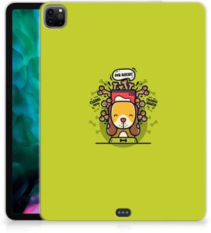 B2Ctelecom Back Case iPad Pro 12.9 (2020) | iPad Pro 12.9 (2021) Cover Ontwerpen Doggy Biscuit met doorzichte zijkanten