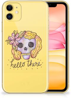 B2Ctelecom Back Case iPhone 11 Silicone Back Case Boho Skull