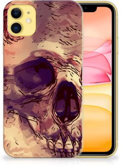 B2Ctelecom Back Case iPhone 11 Silicone Back Case Skullhead