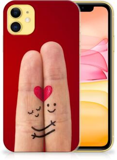 B2Ctelecom Back Case iPhone 11 Silicone Back Cover Liefde