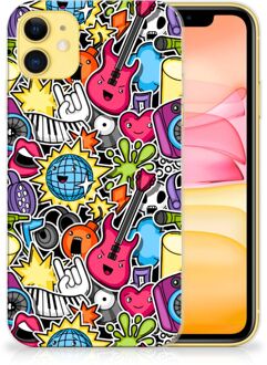 B2Ctelecom Back Case iPhone 11 Silicone Back Cover Punk Rock