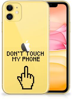 B2Ctelecom Back Case iPhone 11 Silicone-hoesje Finger DTMP