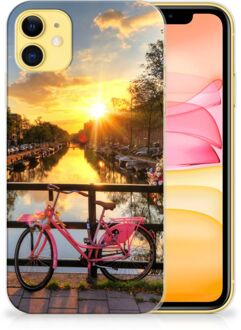 B2Ctelecom Back Case iPhone 11 Siliconen Back Cover Amsterdamse Grachten