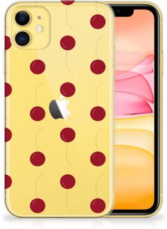 B2Ctelecom Back Case iPhone 11 Siliconen Case Cherries