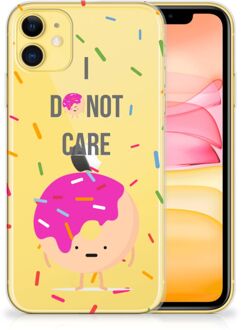 B2Ctelecom Back Case iPhone 11 Siliconen Case Donut Roze