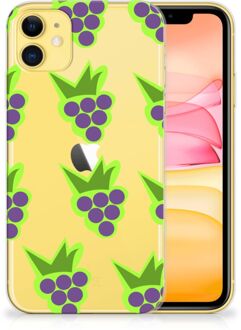 B2Ctelecom Back Case iPhone 11 Siliconen Case Druiven