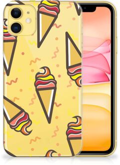 B2Ctelecom Back Case iPhone 11 Siliconen Case Icecream