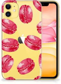 B2Ctelecom Back Case iPhone 11 Siliconen Case Pink Macarons