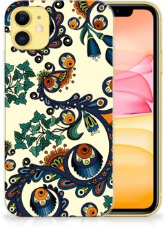 B2Ctelecom Back Case iPhone 11 Siliconen Hoesje Barok Flower