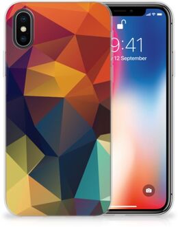 B2Ctelecom Back case iPhone X | Xs Design Polygon Color