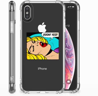 B2Ctelecom Back Case iPhone Xs | X/10 Popart Oh Yes