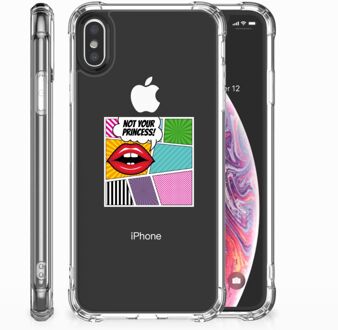 B2Ctelecom Back Case iPhone Xs | X/10 Popart Princess