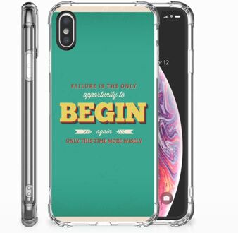 B2Ctelecom Back Case iPhone Xs | X/10 Quote Begin