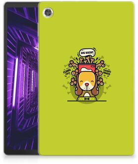 B2Ctelecom Back Case Lenovo Tab M10 Plus Cover Ontwerpen Doggy Biscuit met doorzichte zijkanten