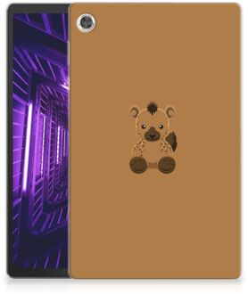 B2Ctelecom Back Case met naam Lenovo Tab M10 Plus Tablet Hoes Baby Hyena met doorzichte zijkanten