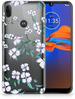 B2Ctelecom Back Case Motorola Moto E6 Plus TPU Siliconen Hoesje Blossom White